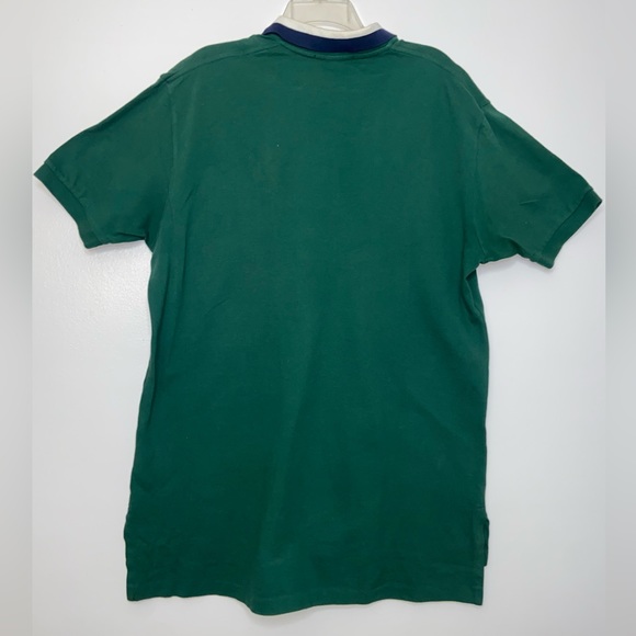 Polo Ralph Lauren forest green large 100% Cotton Striped Collar - Picture 5 of 9